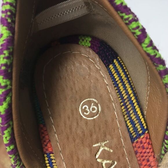 Kaanas Santa Fe D’Orsay Embroidered Colorful Flats - Picture 9 of 10